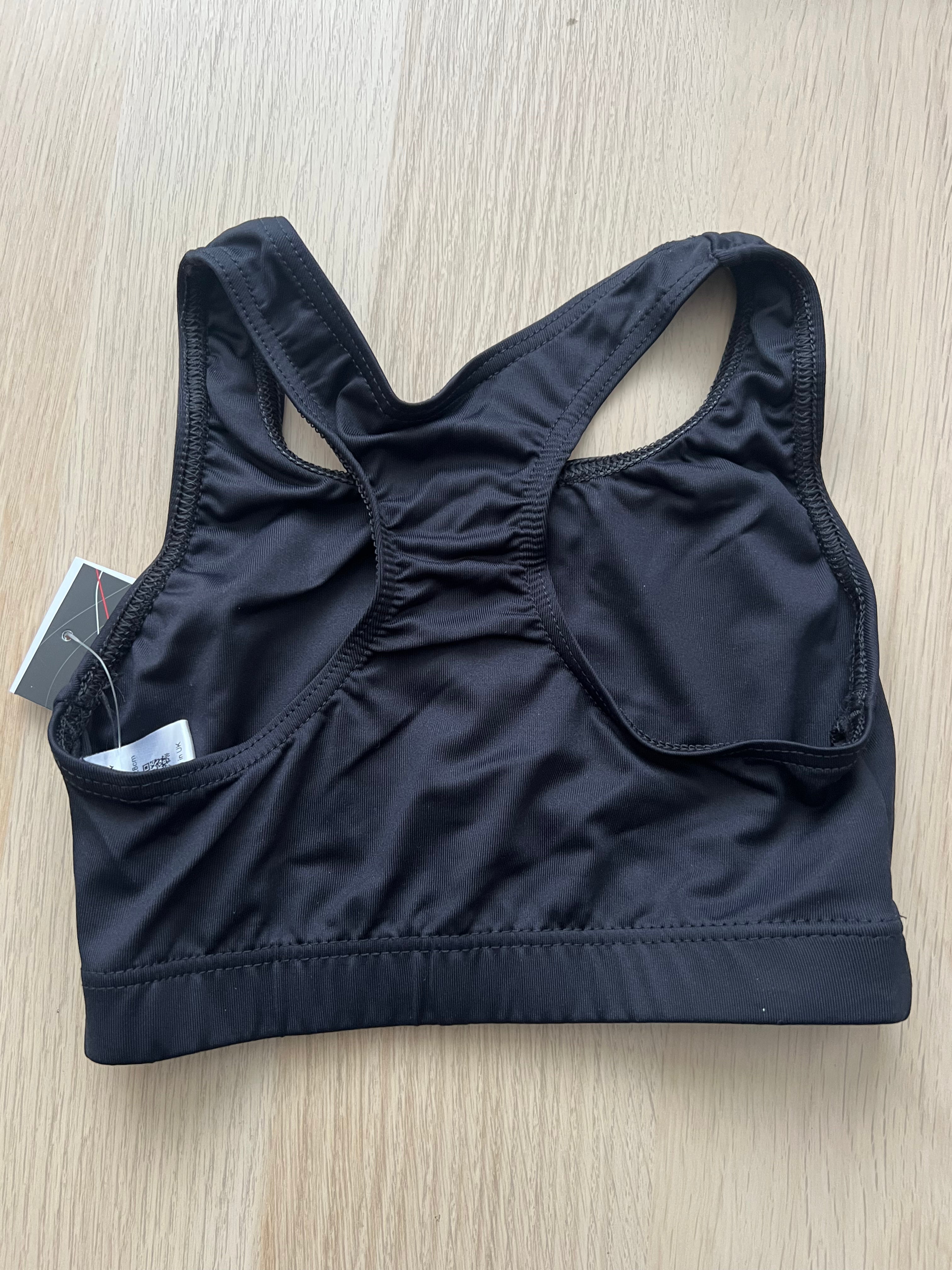 Child’s crop top with white RSD logo